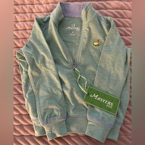 NWT 2T Masters Kids light green quarter zip